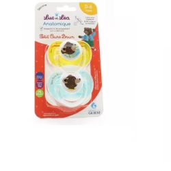 LUC ET LEA SUCETTE PETIT OURS BRUN 0-6 MOIS