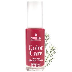 Poderm Vernis Color Care Tea tree Rouge Rose 8ml