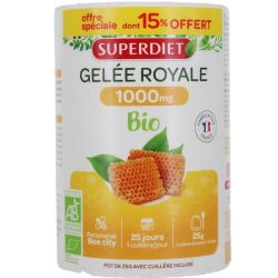 Superdiet Gelée royale 1000mg bio pot 25g