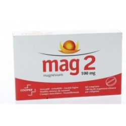 Mag 2 magnésium 100mg 60 comprimes