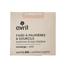 Avril Fard à pupières et sourcils Or antique irisé recharge