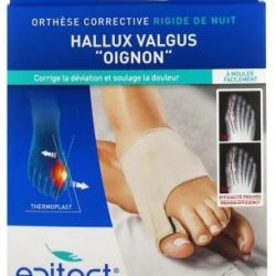 Epitact Orthèse Corrective rigide de nuit Hallux Valgus Thermoplast taille L 1 unité