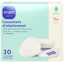 30 coussinets d'allaitement extra fins