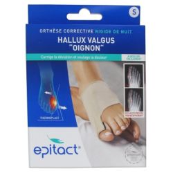 Epitact Orthèse Corrective rigide de nuit Hallux Valgus Thermoplast taille S 1 unité
