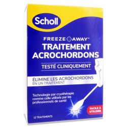 Scholl traitement acrochordons freeze away