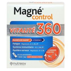 Magné Control vitalité goût orange citron 20 sticks
