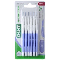 Gum Brossette Interdentaire Bi-Direction 0,6mm Bleu Lavande x6 2014