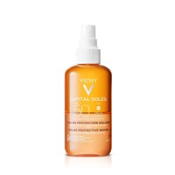 VICHY Eau de protection solaire SPF 50 sublimateur de hâle 200ml