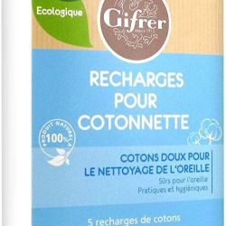 Gifrer Recharge pour Cotonnette Oreille Bébé 150 cotons