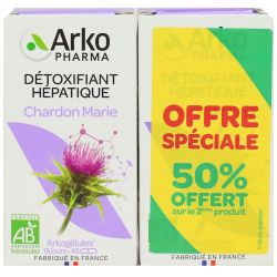 Arkogélules Détoxifiant hépatique Chardon-Marie 2x45 capsules