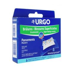 Urgo Brulures Pansements Waterproof Grand modèle 5x7cm x6