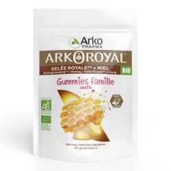 ArkoRoyal gelée royale miel Famille bio 60 gummies