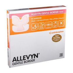 Allevyn Gentle border Heel pansements Talons 23,2x23cm x10