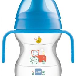 Tasse MAM Apprentissage+anse +6 mois 190ml