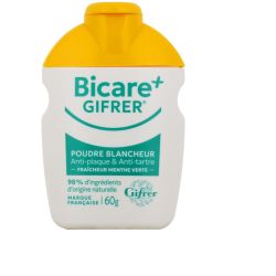 BICARE+ Gifrer Poudre Blancheur Menthe verte 60g