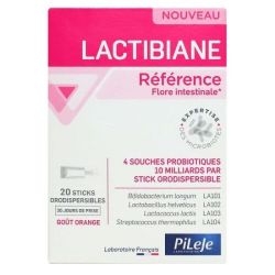 Lactibiane Référence flore intestinale goût orange 20 sticks