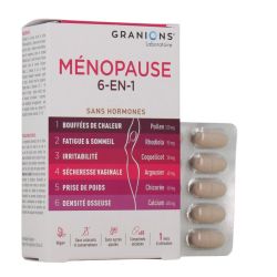Ménopause 6 en 1 sans hormones x60 comprimés