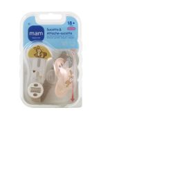 MAM KIT SUCETTE + ATTACHE SUCETTE 18 MOIS