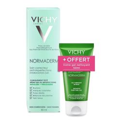 vichy normaderm soin correcteur + gel nettoyant offert