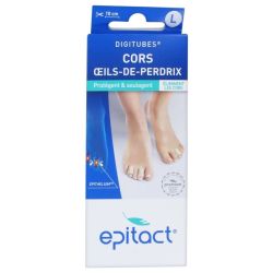 Epitact Digitubes Cors/Oeils de perdrix Taille L  1 tube 33mm