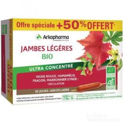 Arkofluide Jambes Légères Bio 20 ampoules