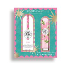 Coffret Eau parfumée bienfaisante et Crème mains Rose