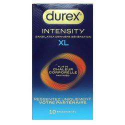 Intensity 10 préservatifs XL sans latex dernière génération