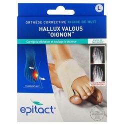 Epitact Orthèse Corrective rigide de nuit Hallux Valgus Thermoplast taille L 1 unité