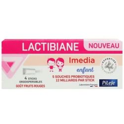 Lactibiane Imedia enfants fruits rouges 4 sticks orodispersibles