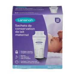 LANSINOH Sachets Conservation Lait Maternel x50