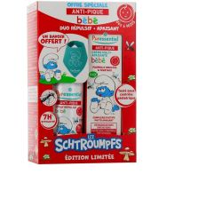 Coffret Bébé dès 6 mois Anti pique répulsit + apaisant édition Schtroumpfs