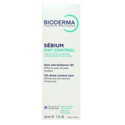 Sebium Mat Control soin anti-brillance 12h peau mixte 30ml