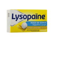 Lysopaïne Maux de gorge citron gingembre sans sucre