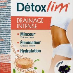 Détoxlim Drainage Intense Saveur Cassis Tube 15 Comprimés