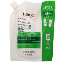 DERCOS Shampoing Anti-pelliculaire Cheveux normaux Eco-recharge 390ml