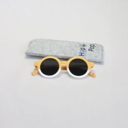 HOP POP Lunettes solaires Bicolore Jaune bébé