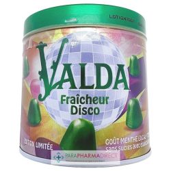 VALDA Gommes sans sucres éditions limitée Disco goût menthe/eucalyptus 160g