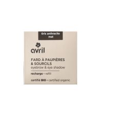 Avril Fard à paupières et sourcils Gris anthracite mat recharge