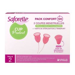 Coupes menstruelles + boîte de stérilisation Taille 2x2