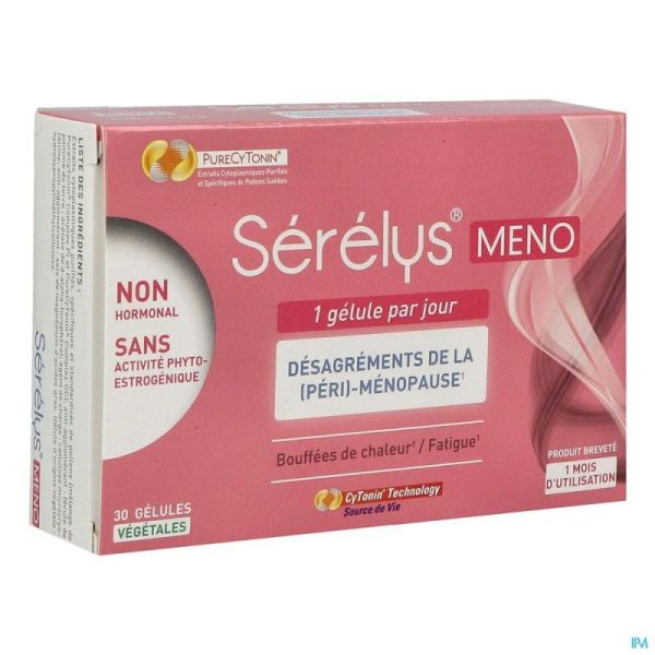 SERELYS Méno Désagréments Ménopause x30 gélules