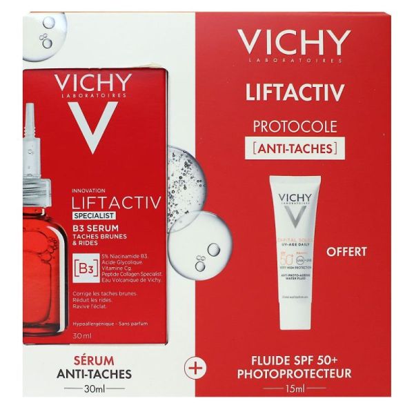 LiftActiv Specialist B3 sérum anti-taches brunes 30ml + UV-Age fluide offert