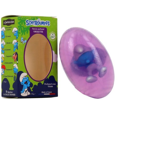 Savon parfumé Les Schtroumpfs senteur Violette