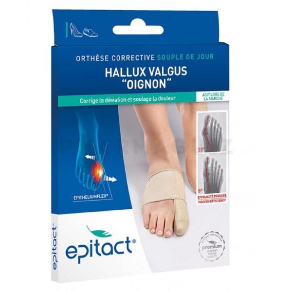 Epitact Orthèse corrective souple de jour Hallux Valgus Taille M