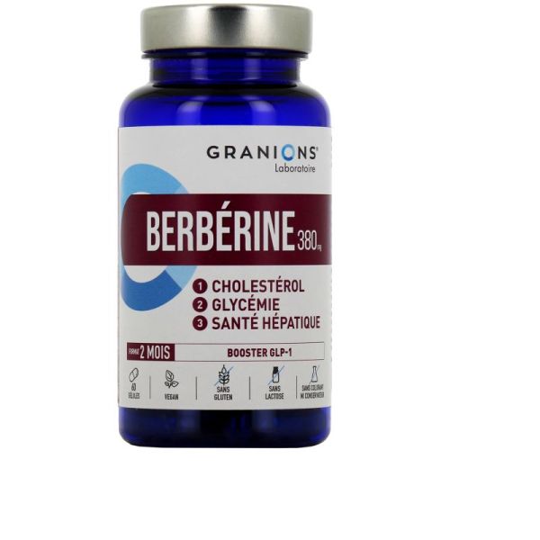 GRANIONS Berbérine 380mg Format 2 mois