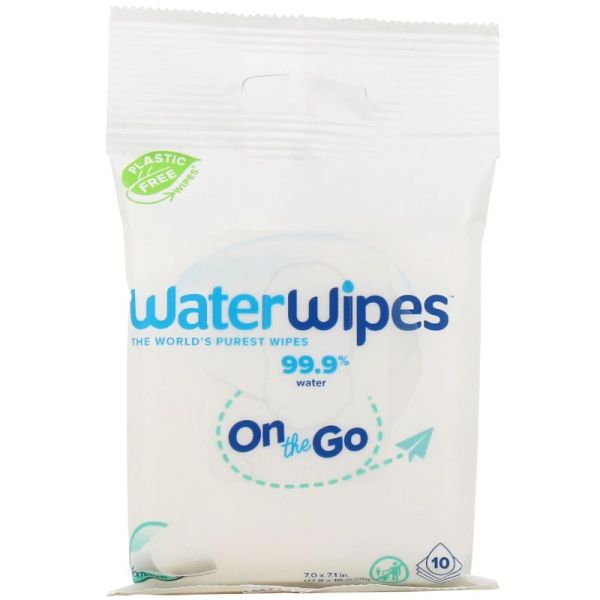 WATERWIPES Lingettes nettoyantes bébé biodégradables x10