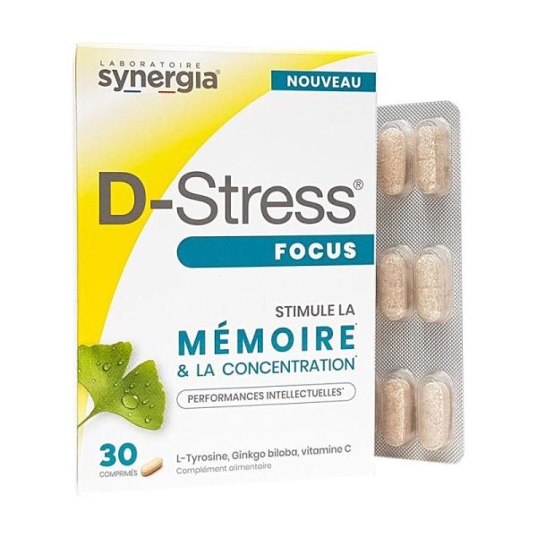 D-Stress Focus Mémoire&Concentration 30 Comprimés