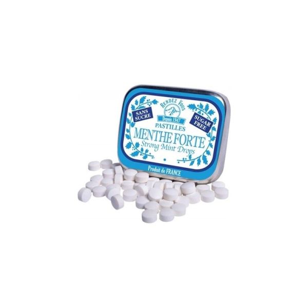 Pastilles Menthe Forte sans sucre 10g