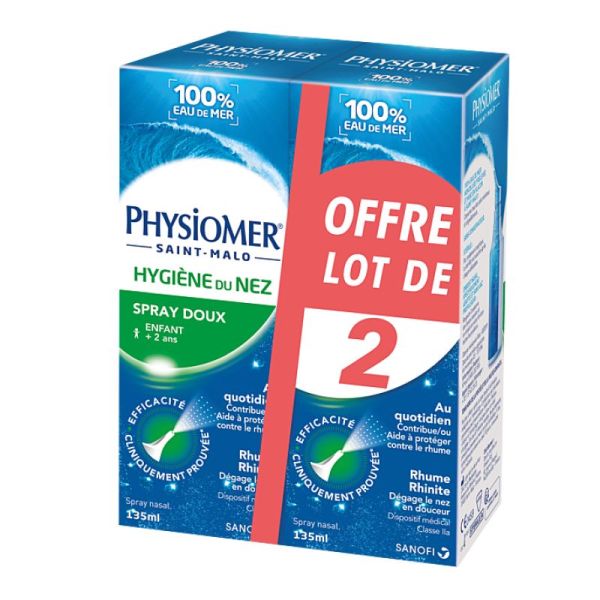 PHYSIOMER SPRAY DOUX ENFANT LOT DE 2