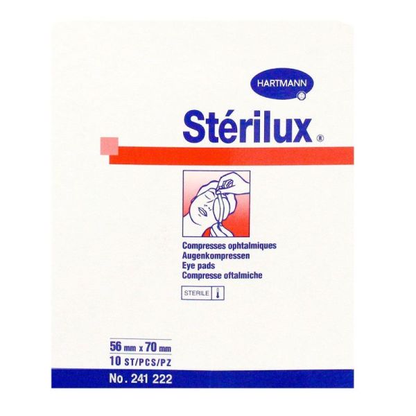 Stérilux 10 compresses opthalmiques