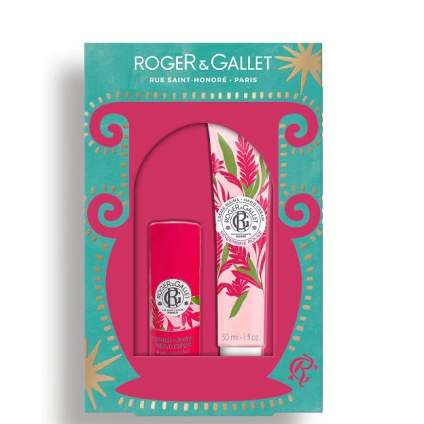 Coffret Baume lèvres sublimateur et Crème mains Gingembre rouge